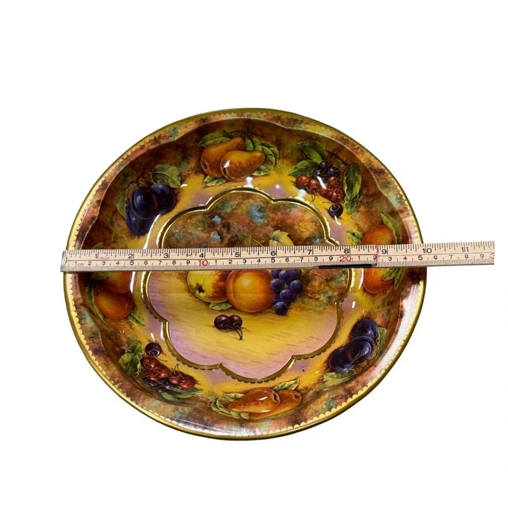 Vintage 1971‎ Daher Decorated Ware Tin Bowl Made in England 10.25 inch